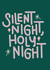 Modern Christmas Card - Silent Night - Holy Night created by Jazmyn Young