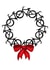 Funny Christmas Card for Cyclist – Festive Wreath Made of Bicycles created by Worry Less Design