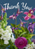 Pretty thank you card for female friend or relative created by Loui's Funky card Designs