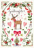 Pretty Christmas Card - For Goddaughter - Rudolph created by Love Lucy Illustration