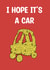 Funny car wrapping Christmas card created by Doublea