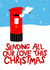 Across the Miles - Send our love at Christmas - Christmas Card to Family Friends created by Ludicrous Prints