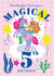 Happy Birthday Granddaughter Card - 5th Birthday - Magical Mermaid Unicorn created by Creative Joy