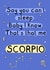 Scorpio star sign birthday card inspired by Sabrina Carpenter created by Meg Lillicrap Studio
