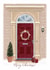 Festive Red Door Christmas Card created by Samantha