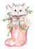 Cute Christmas Card - Cat - Baby's First Christmas created by Samantha
