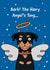 Funny Christmas Card - Dog - Bark! The Hairy Angel's Sing... created by Leanneco.Studio