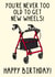 Funny Birthday Card - New Wheels - Zimmer Frame created by OhJaye
