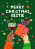 Pretty Christmas Card For Your Best friend-Bestie-Presents & Cheers-Celebration created by Nicola Watson