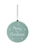Classic Christmas Card - Bauble - Snowflakes created by Kalm Lettering