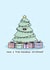 Cute Christmas card - Christmas tree - Punny - Kawaii - funny Christmas card created by Rosalie Perl