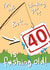 Funny Birthday Card - 40th – Fishing created by Blueberry Magpie Cards