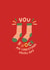Funny Christmas Card - Knock My Socks Off created by Powerinmykindness