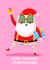Cute Granddaughter Christmas Card - Cool Santa - Father Christmas - Festive created by Nicola Watson