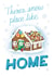 Punny Christmas New Home card - There's Snow Place Like Home - Gingerbread House created by Angelicabydesign