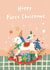 Happy First Christmas card for newborn baby created by Miss NoProblem