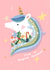 Magical Unicorn Christmas Card – Spread Holiday Cheer with Whimsical Charm! created by Miss NoProblem
