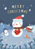 Enchanting Snowman Christmas Card - Magical Winter Greetings created by Miss NoProblem
