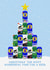 Funny Christmas Card - Beer Tree - Alcohol created by Pink Peach Cards