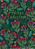 Holly berries colourful Christmas card created by Pablo and Pickle Studio
