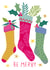 Merry Christmas stockings card created by Pablo and Pickle Studio