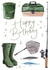 Traditional Fishing Happy Birthday Card For Him created by Making Meadows Ltd