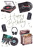 Traditional Music, Vinyl Record Player Happy Birthday Card For Him created by Making Meadows Ltd