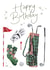 Traditional Golf Happy Birthday Card For Him created by Making Meadows Ltd