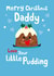 Cute Christmas Card - Daddy - Little Pudding created by Jennibdraws