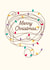 Contemporary Christmas Card - Tangled Fairy Lights - Merry Christmas created by Dicky Bird