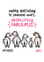 Cute Birthday Card - Absolutely Fabulous - Zebras created by Lyndsay Moon