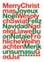 Typographic Christmas Card - Languages created by Dicky Bird
