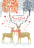 Cute Christmas Card - For Mum and Dad - Deer Couple created by Louise Tiler