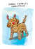 Cute Christmas Card - Golden Doodle - Do You Know It's Christmas Pun created by Jelly Armchair