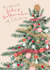 Classic Christmas Card - Sister And Brother In Law - Pretty Tree created by Louise Tiler