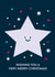 Cute Christmas Card - Geometric Star - Wishing You a Merry Christmas created by Stormy Knight