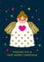 Cute Christmas Card - Angel - Wishing You A Very Merry Christmas created by Stormy Knight