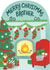 Classic Christmas Card - For Brother - Cosy Fireplace created by Ricicle Cards
