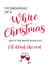 Funny Christmas Card, alcohol joke, play on words created by Ginger Ink Design