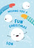 Cute Christmas Card - For Son - Snowball created by Macie Dot Doodles