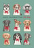 Cute Christmas Card - Merry Christmas From The Dog - Bowties created by lil wabbit