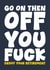 Funny Retirement Card - Enjoy - Typography created by Blind Faith