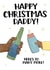 Funny Christmas Card - For Dad - Cheers created by Doris Dishcloth