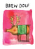Cute Christmas Card - For Him - Beer Reindeer Pun created by Jelly Armchair