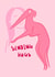 Sending Hugs, Adorable Pink Sighthound Themed Card created by Gal + Goose