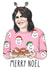 Funny Christmas Card - Merry Noel - Great British Bake Off - Noel Fielding created by Sketchy Print Co