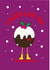 Cute Pudding Christmas card-I puddy love you- merry Christmas created by Alice + Ivy