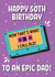 Funny Birthday Card - Epic Dad - 50th - Cassette Tape created by Blush & Blossom 