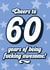 Classic Birthday Card - 60th - For Him created by Blush & Blossom