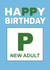 Funny Birthday Card - New Adult Plate created by Stephanie Scala